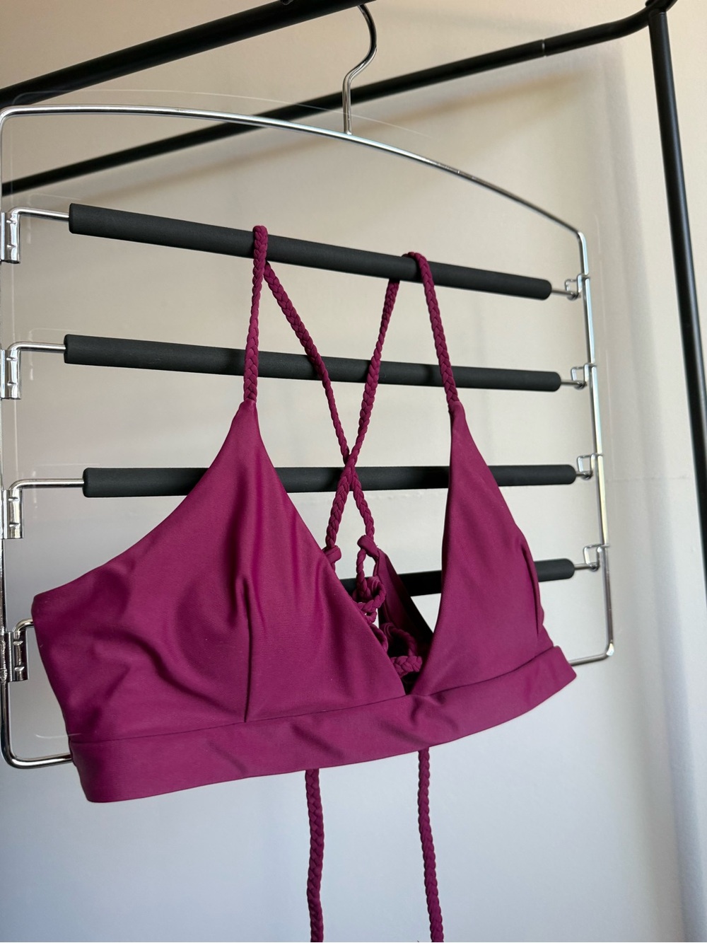 Zaful Adjustable Bikini Top in Magenta